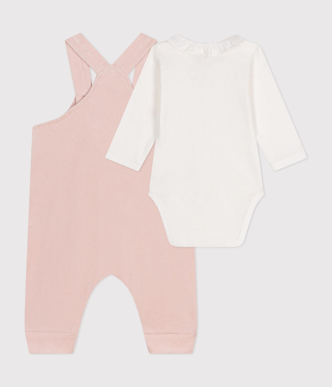 COMPLETO CON SALOPETTE IN VELLUTO BEBÈ A0AED 01 PETIT BATEAU 