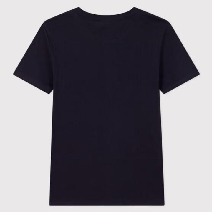 T-SHIRT ICONICA A MANICHE CORTE A COSTE TINTA UNITA DONNA A0AKE 18 PETIT BATEAU 