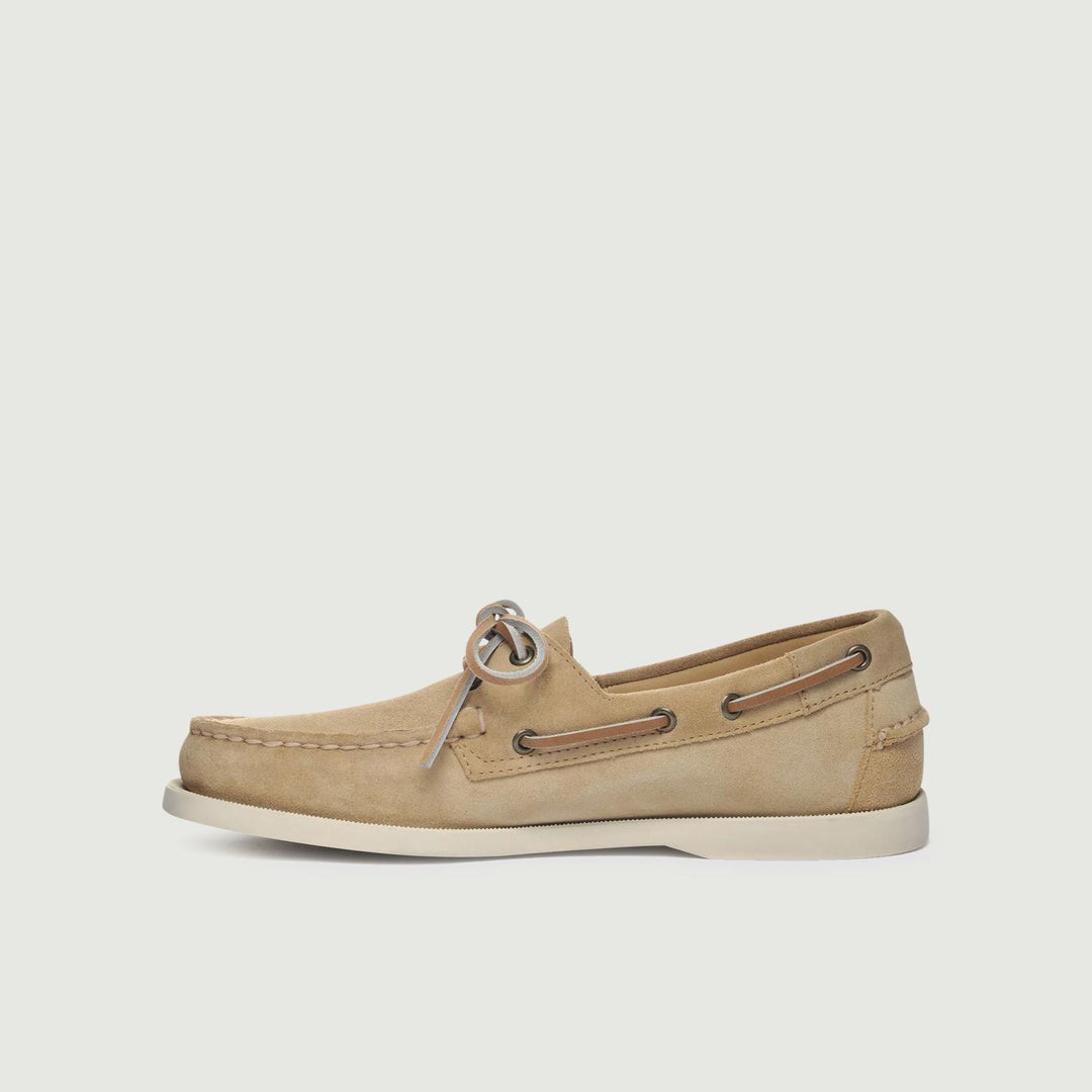 Mocassino da barca Portland Scamosciato Beige