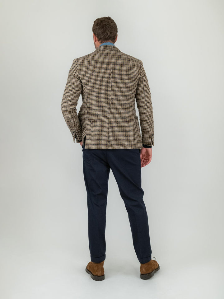 PANTALONE CLASSICO BLU IN JERSEY F2W4CT00P002 147 ANDREA MORANDO 