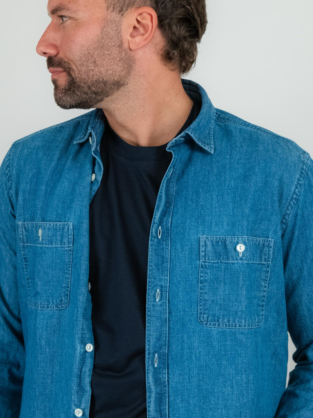 CAMICIA IN DENIM CON TASCHE