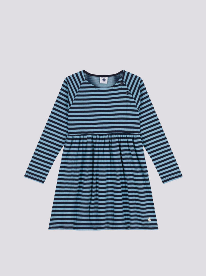 ABITO A RIGHE IN TUBIQUE A085C 01 PETIT BATEAU 