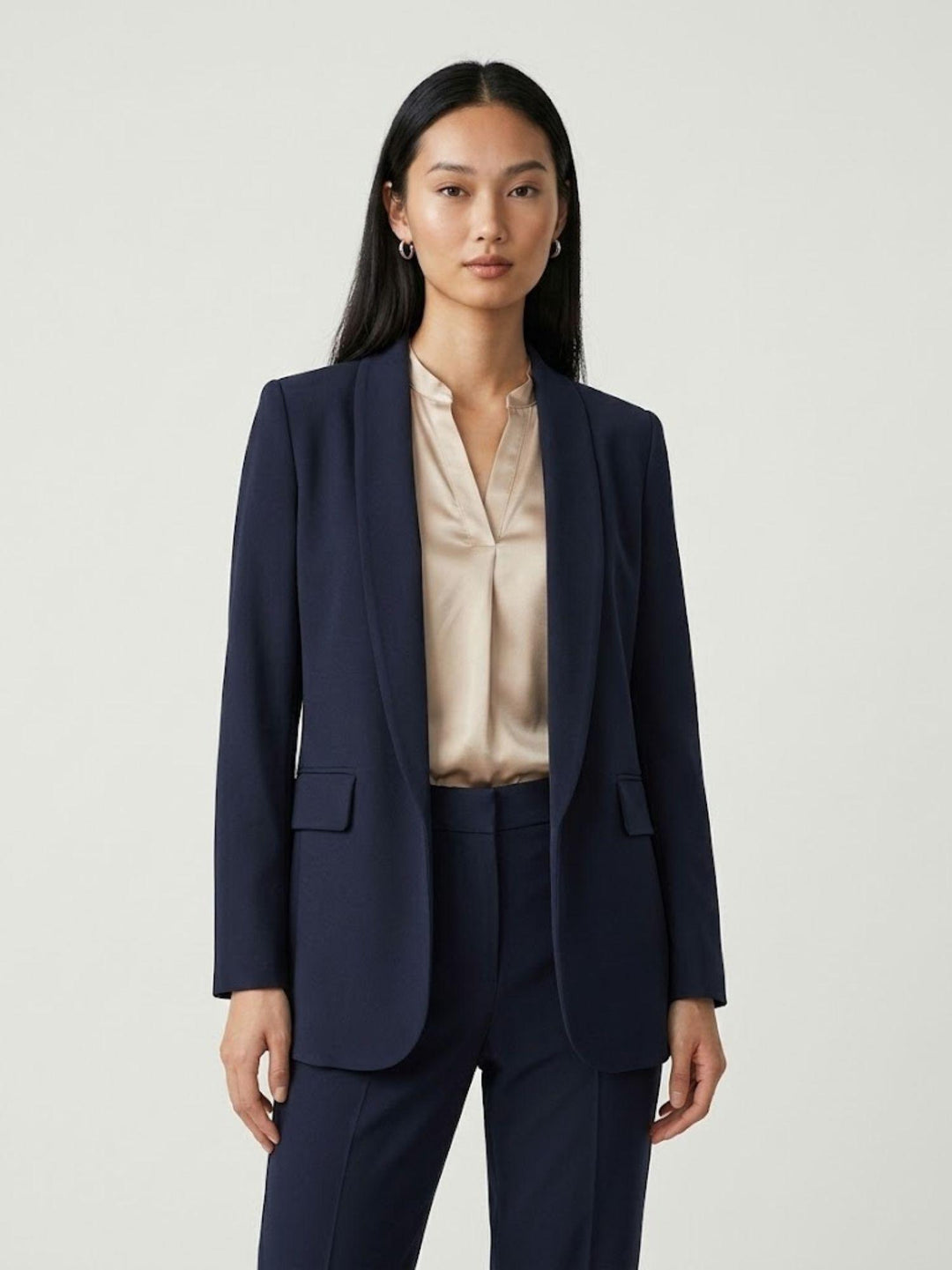 Blazer sciallato navy 1437 847 ANDREA MORANDO 