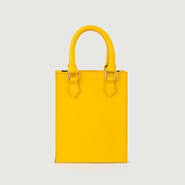 BORSA IN PELLE GIALLA BABY BABY GIALLO BIMOR 