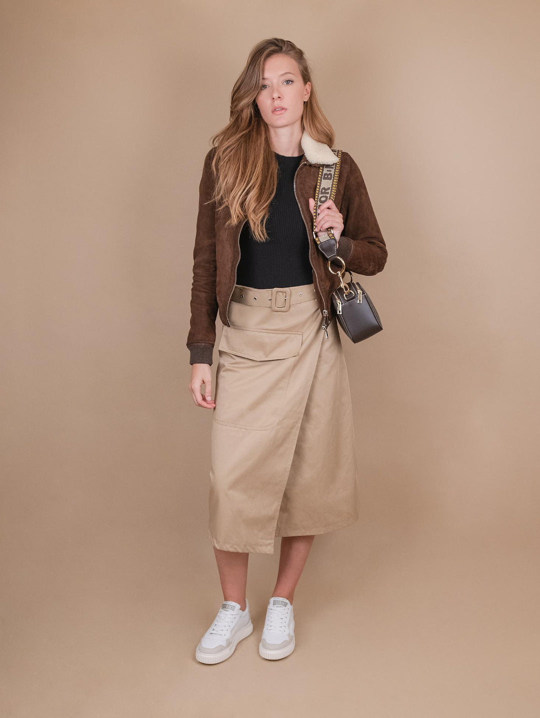 BORSA A TRACOLLA YOURS IN PELLE MARRONE YOURS T MORO BIMOR 