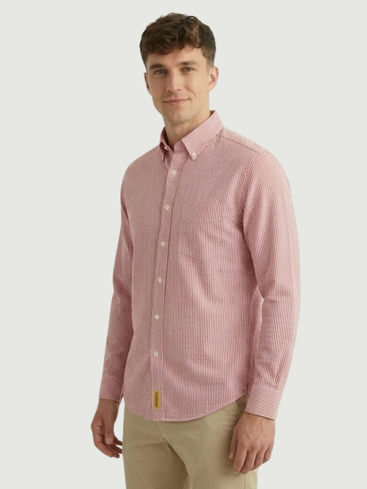 Camicia in cotone a righe bianche e rosse BRAD/SEB16S36 02 BAGGIES 