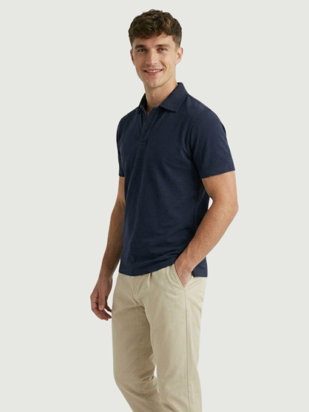 Polo classica in cotone fine navy 5985426 220 ANDREA MORANDO 
