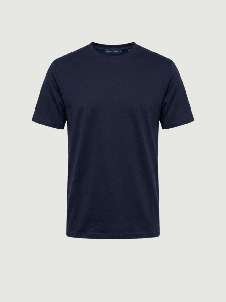 T-shirt in jersey di cotone blu 5903426 220 ANDREA MORANDO 