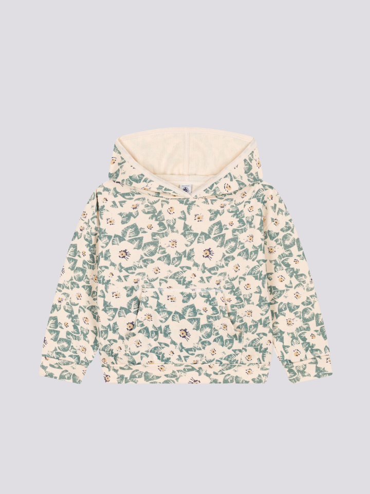 FELPA IN MOLLETON CON CAPPUCCIO A08GR 01 PETIT BATEAU 