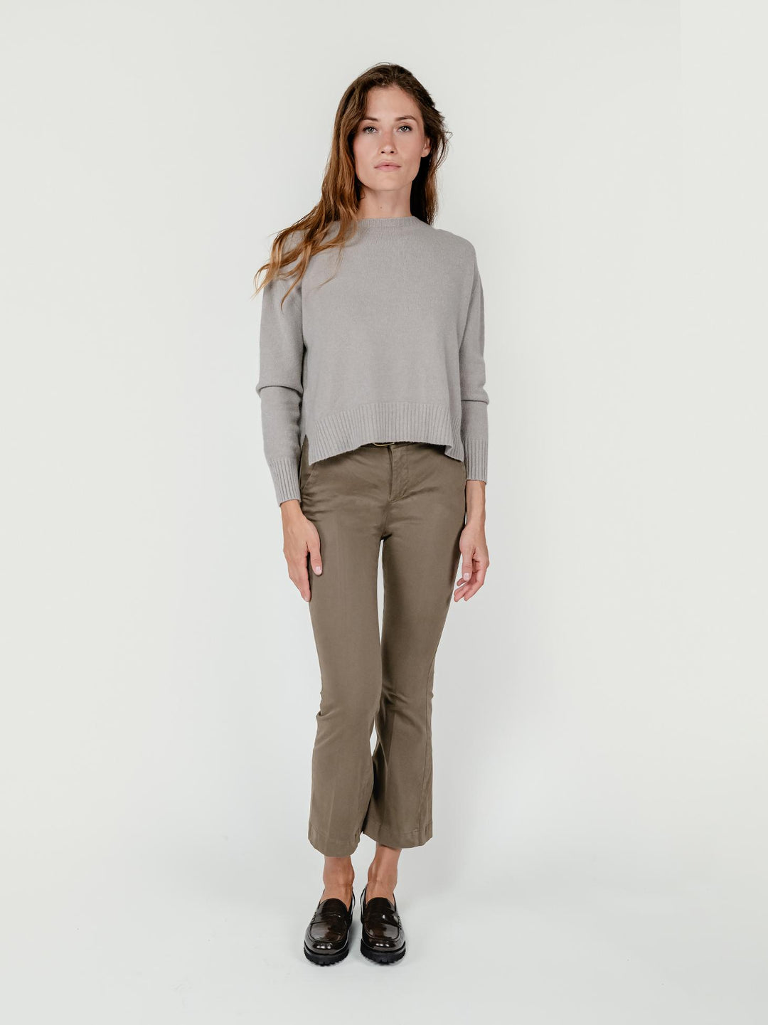 PANTALONE A TROMBETTA TORTORA 824JA TORTORA ANDREA MORANDO 