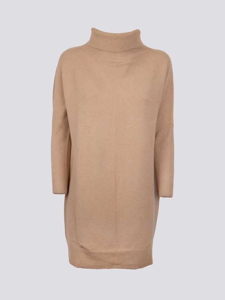 MAGLIA ABITO CON COLLO ALTO BEIGE 0370/225 0234 BIMOR 
