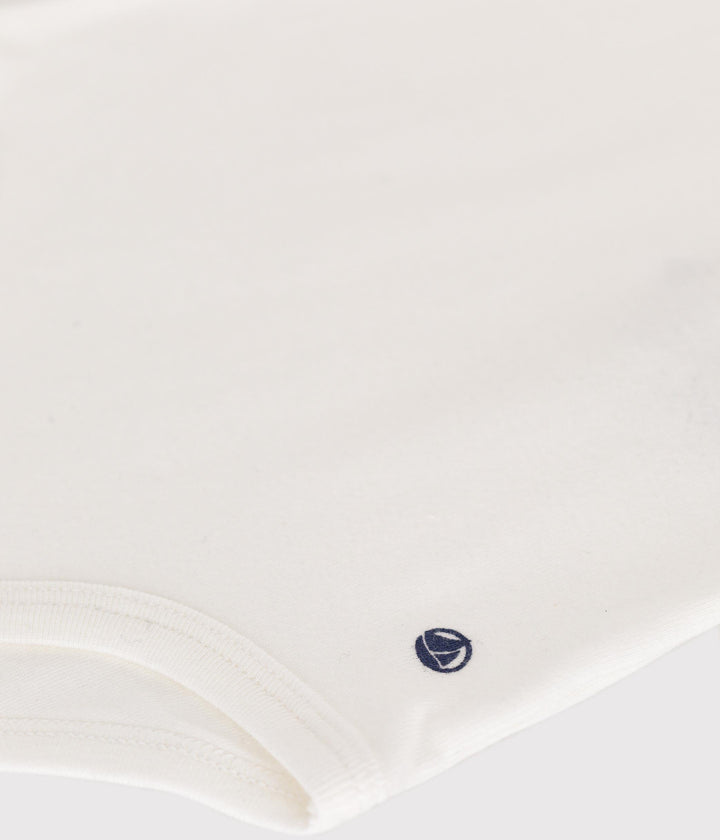 BODY CON COLLETTO POLO BIANCO IN COTONE BEBÈ A09ZH 01 PETIT BATEAU 