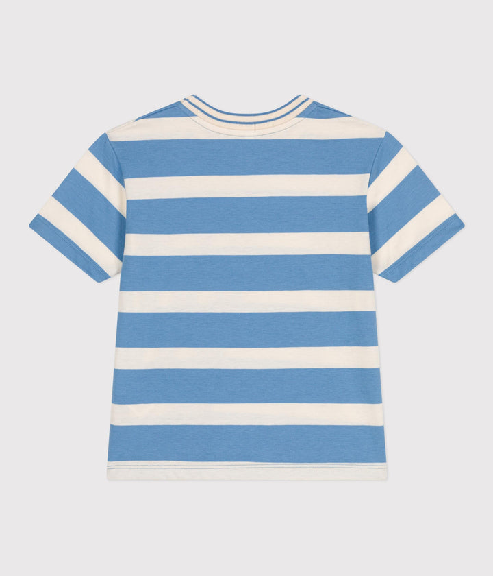 T-shirt a maniche corte in cotone a righe bambino