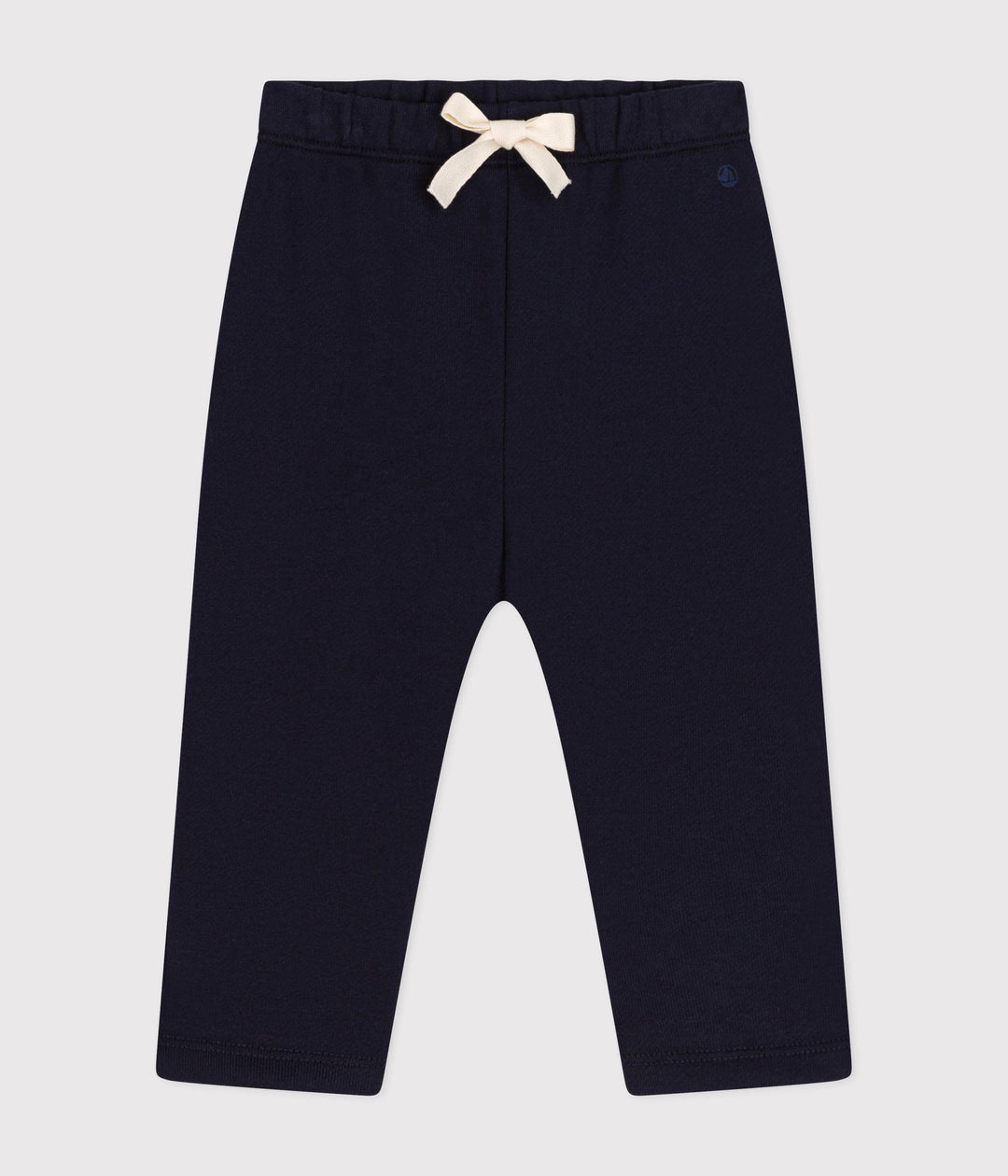 Pantaloni tinta unita blu scuro in tessuto felpato A0BQ0 03 PETIT BATEAU 