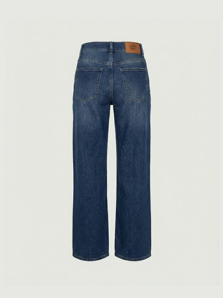 Jeans a palazzo in denim lavaggio scuro 9289 DENIM SCURO ANDREA MORANDO 