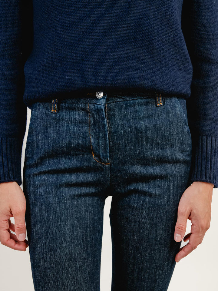 JEANS A ZAMPA LAVAGGIO SCURO 87482CAR ZERO ANDREA MORANDO 