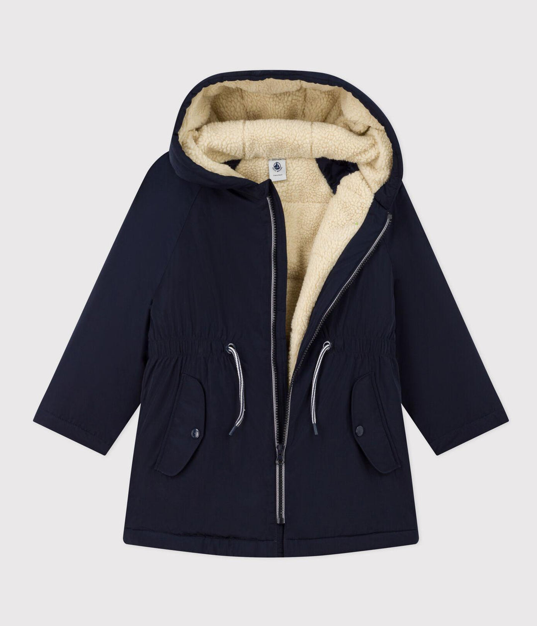PARKA BAMBINA NAVY A081G 01 PETIT BATEAU 