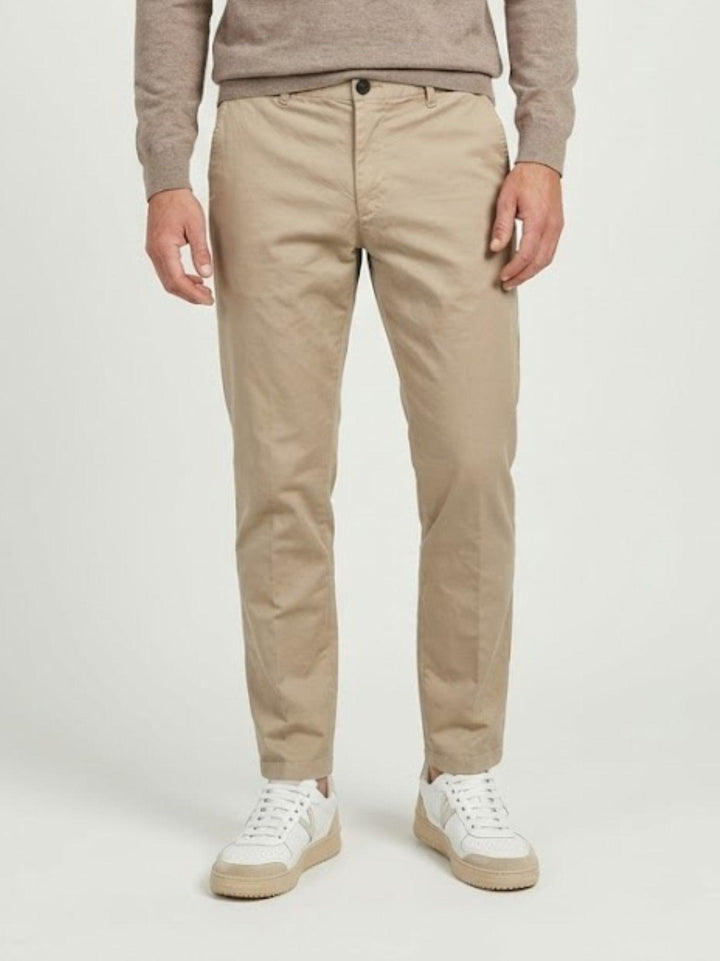 Pantalone chino in cotone beige CO0123M 2018 ANDREA MORANDO 