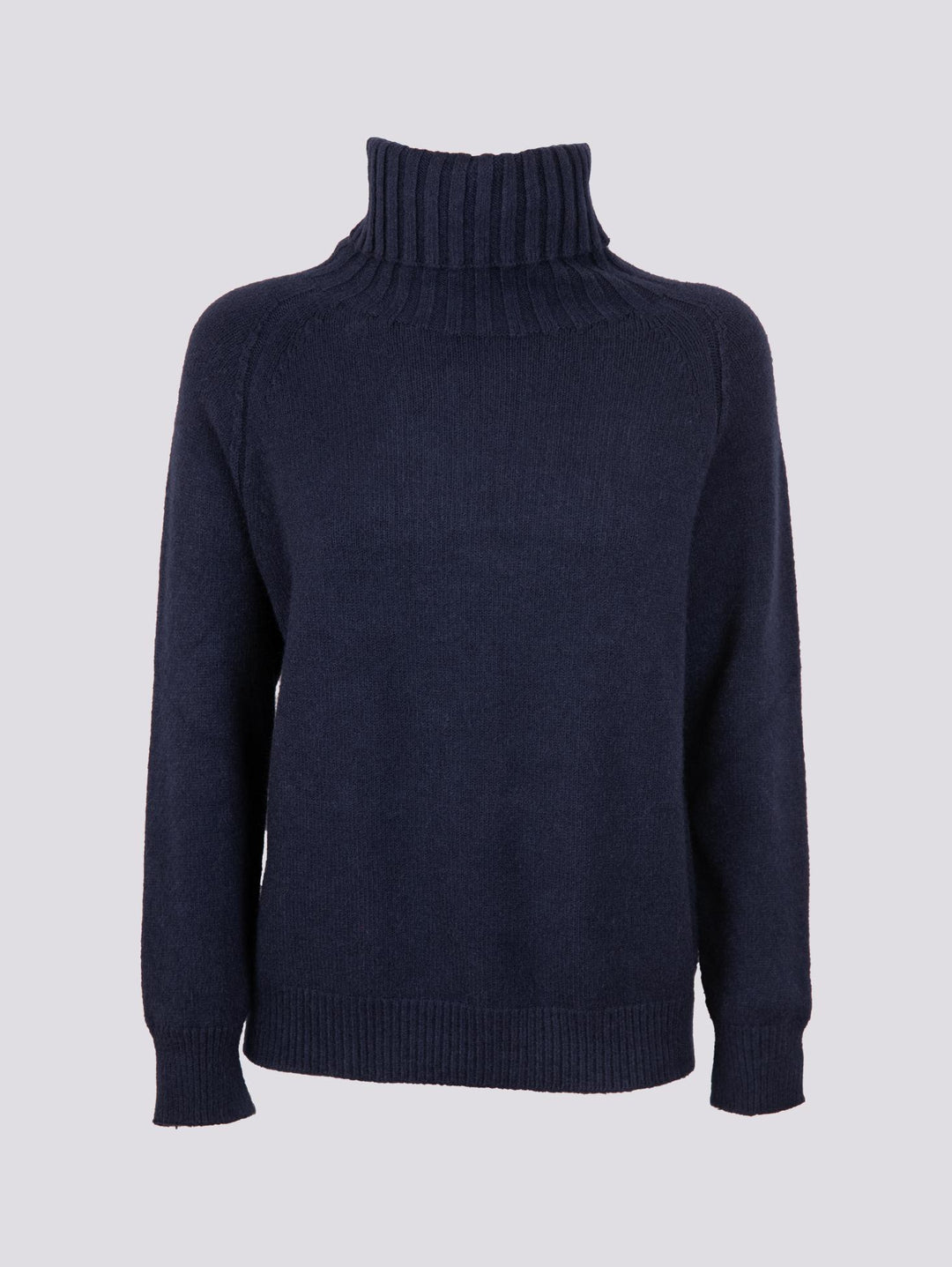 DOLCEVITA   CON MAXI COLLO IN MAGLIA BLU 0350/210 0115 BIMOR 