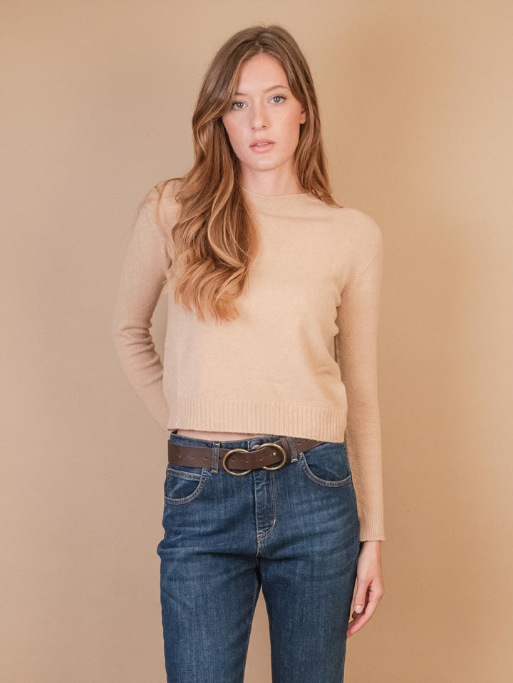 GIROCOLLO IN MAGLIA BEIGE 0270/153 0234 BIMOR 