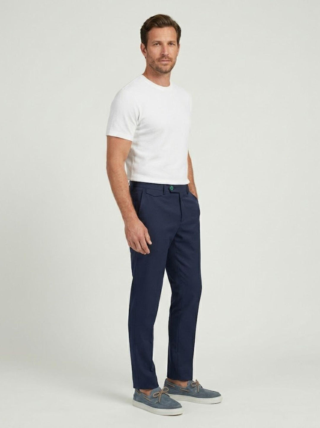 Pantalone chino con taschino navy P-MARK 89 ANDREA MORANDO 