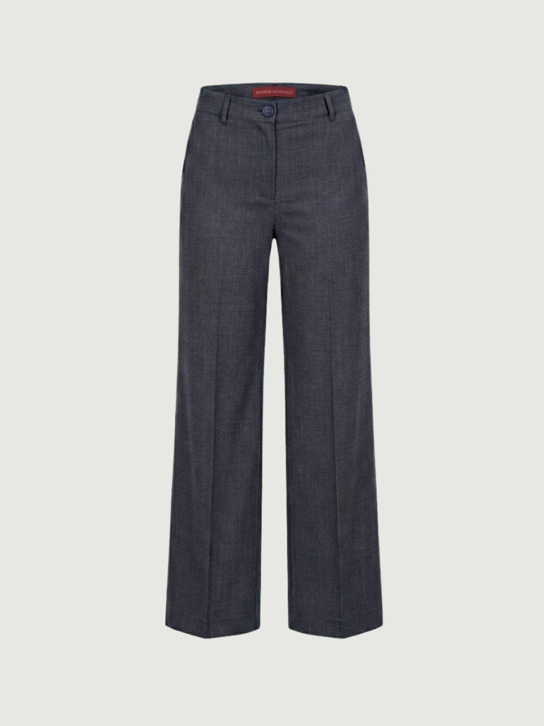 Pantaloni a palazzo con pences blu P3037 BLU NAVY ANDREA MORANDO 