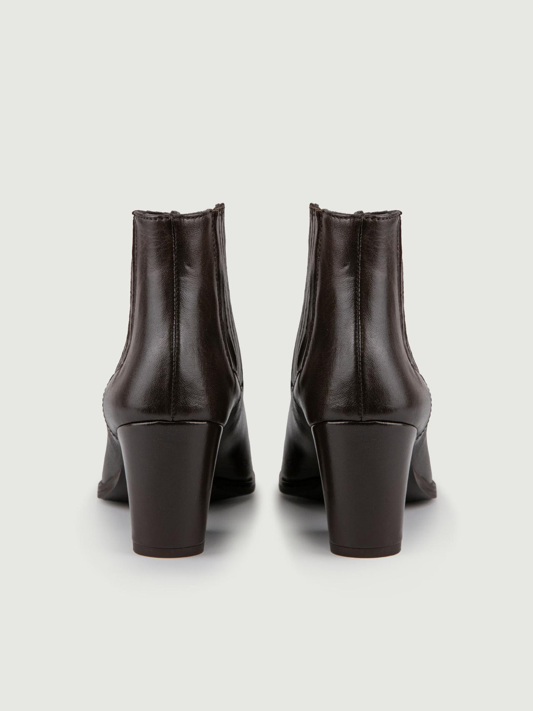 STIVALETTO TEXANO IN PELLE TESTA MORO CON SCOLLO 7348/42 T MORO ANDREA MORANDO 