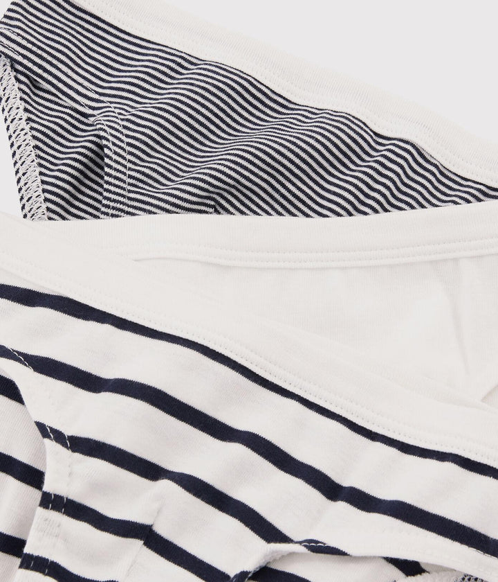 CONFEZIONE DA 3 SLIP BAMBINO MILLERIGHE IN COTONE A01DR 00 PETIT BATEAU 