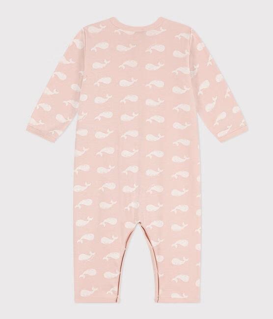 Tutina pigiama rosa con stampa balene A0BUN 05 PETIT BATEAU 