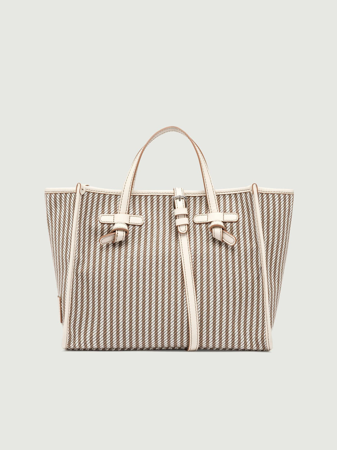 BORSA SHOPPING MISS MARCELLA IN TESSUTO RIGATO BICOLOR BS 9752/24PE CAB 10169 GIANNI CHIARINI 