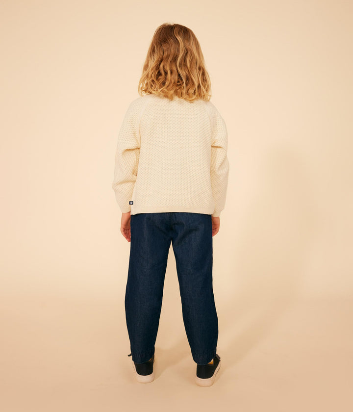 PANTALONI DRITTI IN DENIM LEGGERO BAMBINA A09ND 01 PETIT BATEAU 