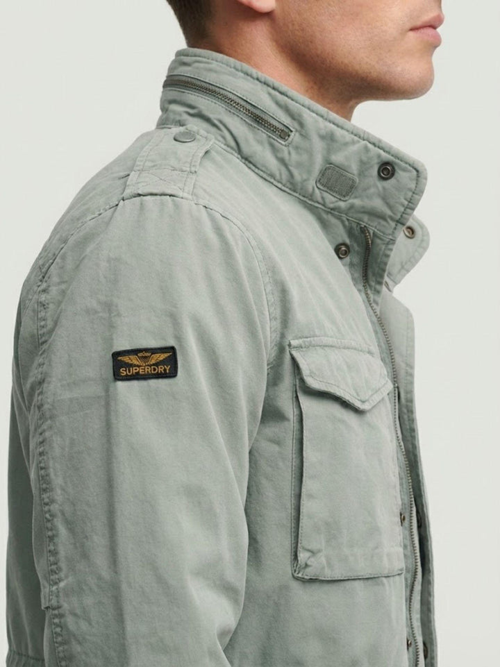 Field Jacket M65 in cotone organico salvia delavè M5012353A PE5 SUPERDRY 