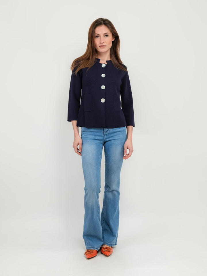 Jeans a zampa in denim chiaro 9115 DENIM CHIARO ANDREA MORANDO 