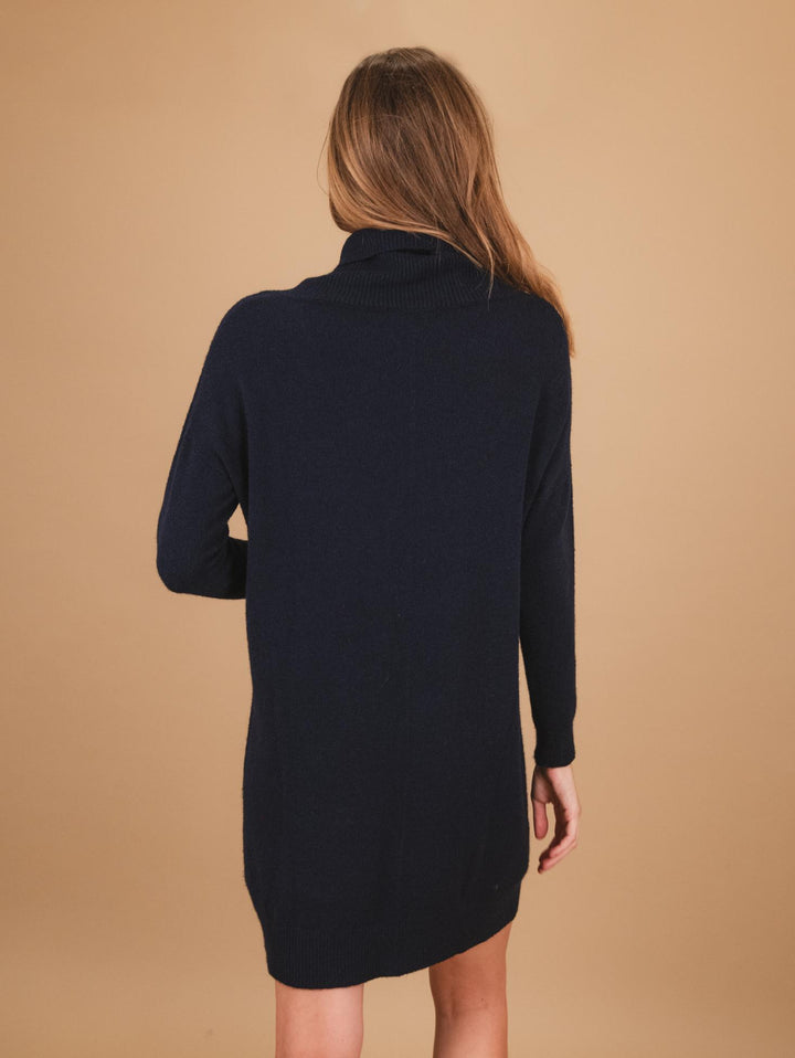 MAGLIA ABITO CON COLLO ALTO BLU 0370/225 115 BIMOR 