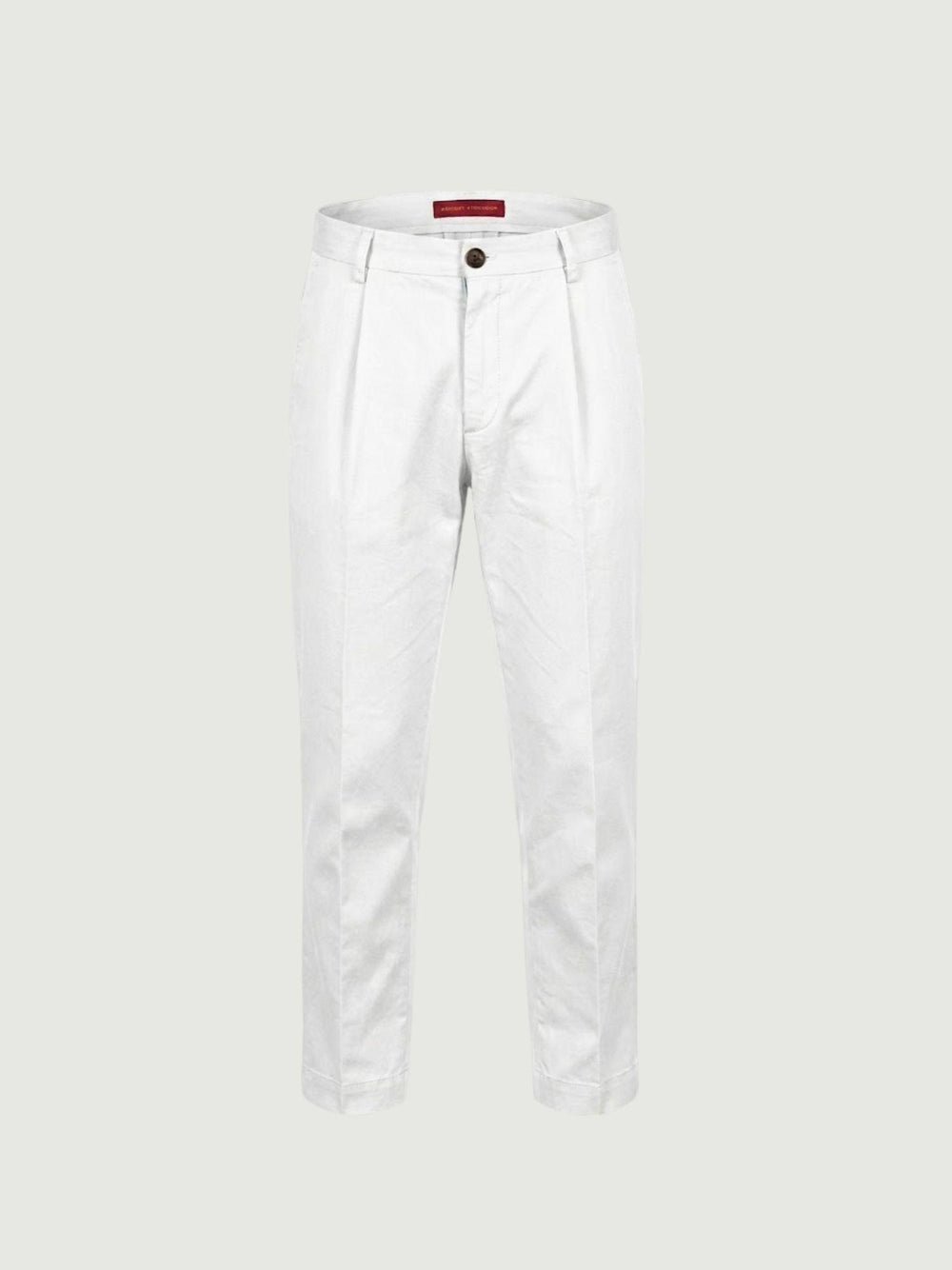 Pantalone con tasche americane lino cotone bianco CO0515M 1000 ANDREA MORANDO 