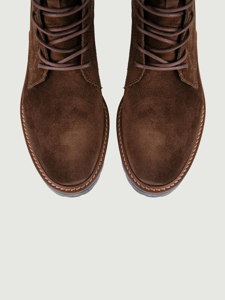 ANFIBIO IN PELLE SCAMOSCIATA MARRONE 2610 SILK MUSTANG ALPE 