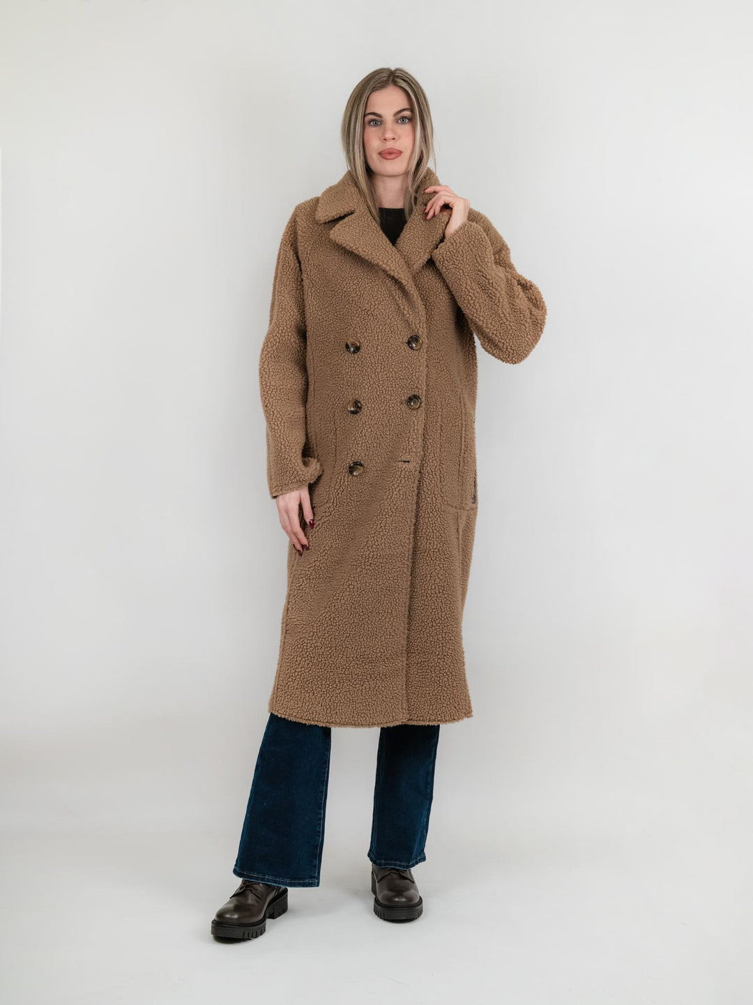 ECOMONTONE REVERSIBILE testa moro e cammello B345MONT 08 ANDREA MORANDO 