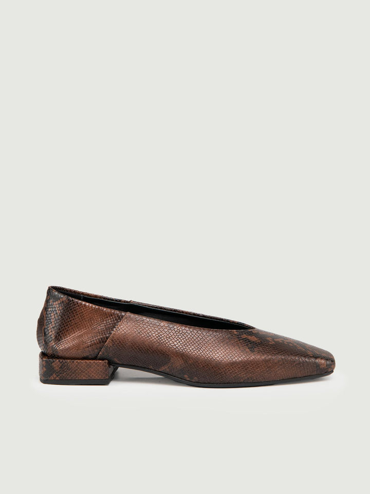 BALLERINA STAMPA PITONE MARRONE DARIA21 BEAVER ANDREA MORANDO 