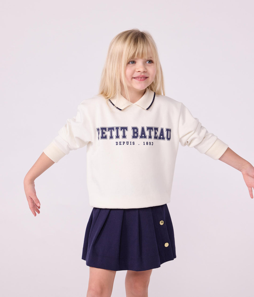 Felpa in cotone stampato bambino A0E21 01 PETIT BATEAU 