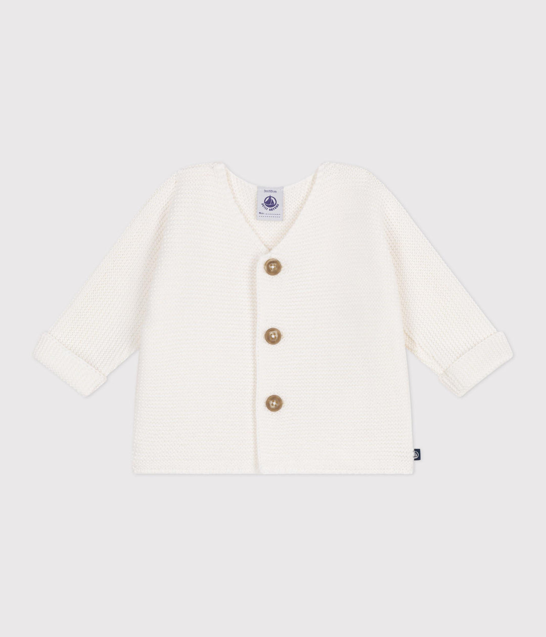 Cardigan in maglia di cotone neonato A0CES 13 PETIT BATEAU 