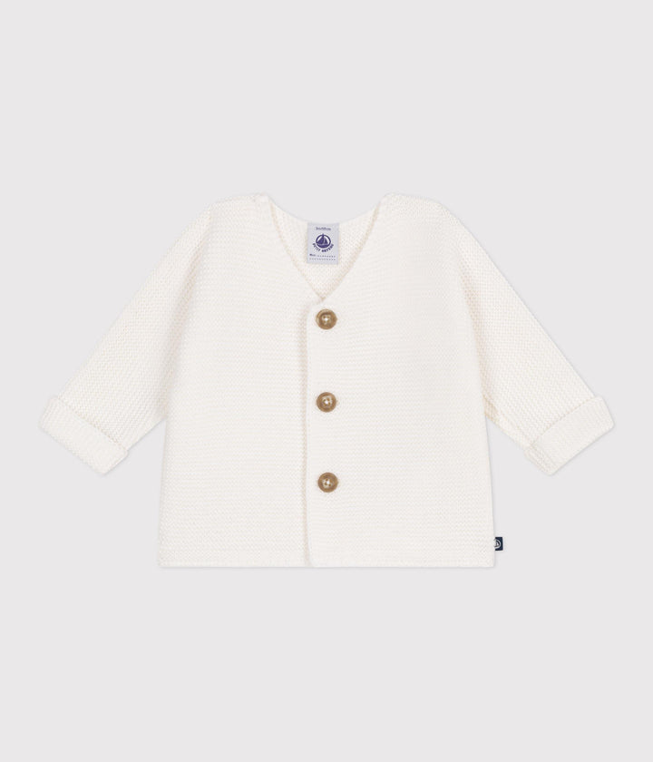 Cardigan in maglia di cotone neonato A0CES 13 PETIT BATEAU 