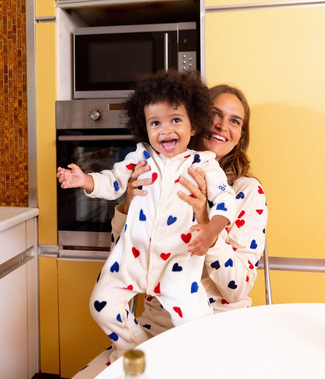 TUTINA IMBOTTITA BEBÈ IN PILE con cuori A094Z 03 PETIT BATEAU 