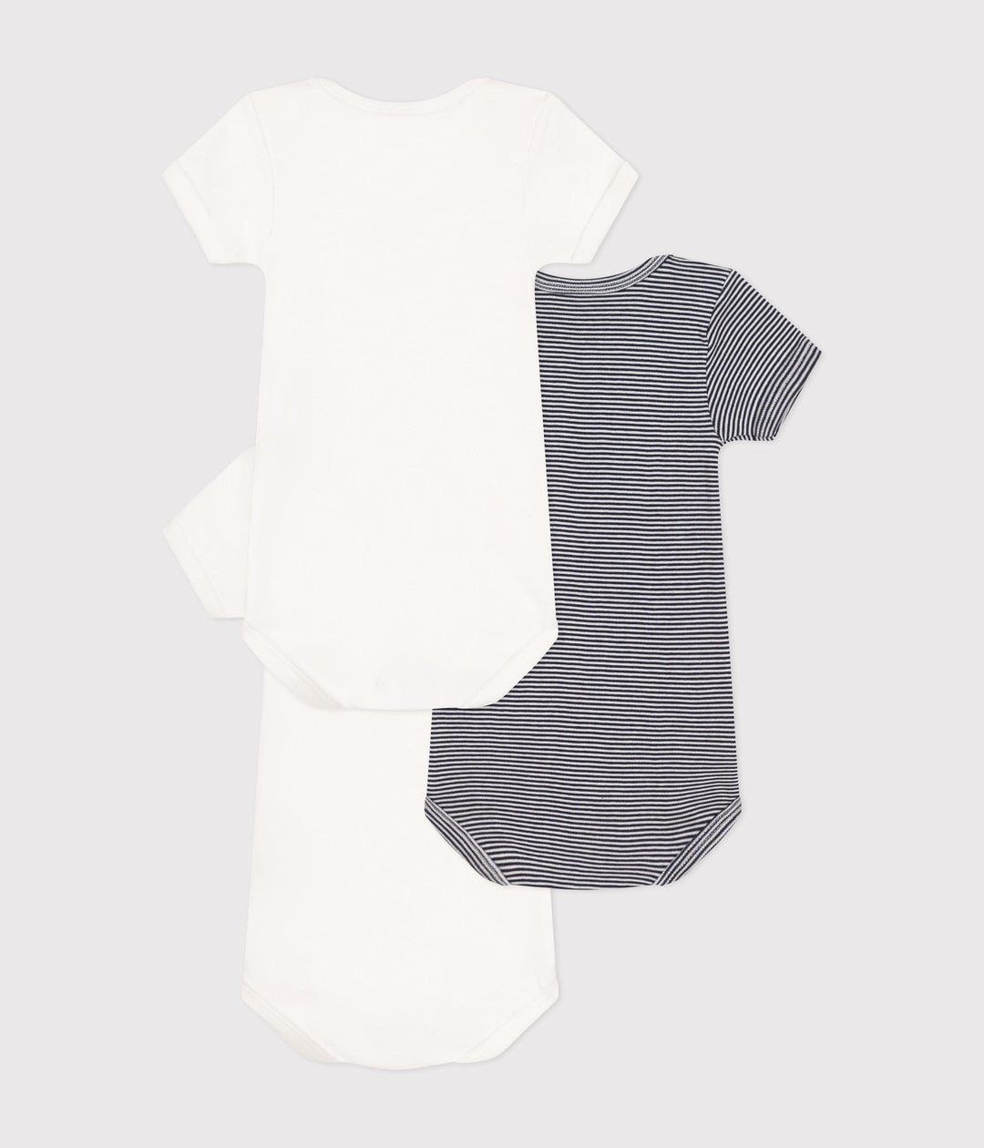 Confezione da 3 body a maniche corte in cotone neonato A0BDT 00 PETIT BATEAU 