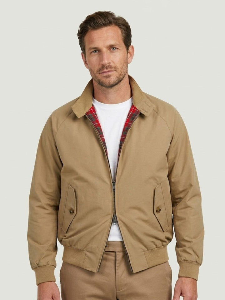 Giacca G9 Harrington Jacket Tan BRCPS0001 710 BARACUTA 