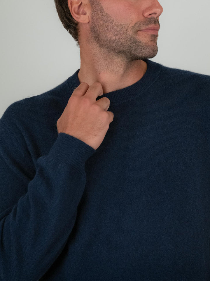 GIROCOLLO TRADER IN CASHMERE NAVY TRADER NAVY ABSOLUT CASHMERE 