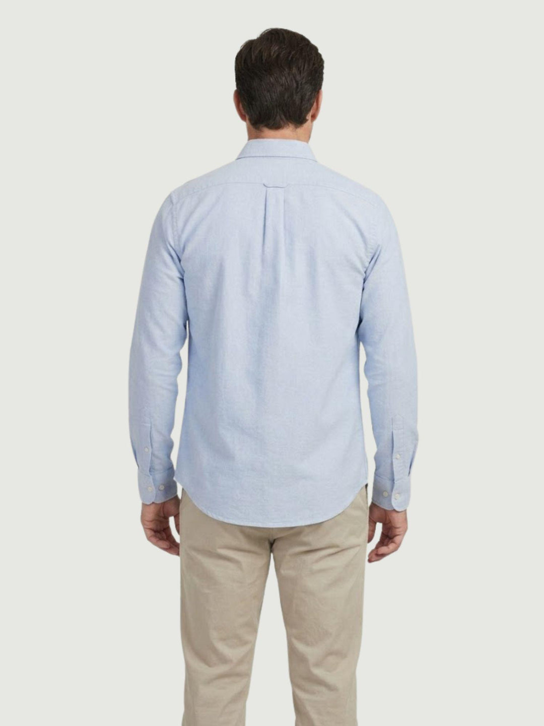 Camicia button down in cotone azzurra regular BARBADOS/REG/BD 3 ANDREA MORANDO 