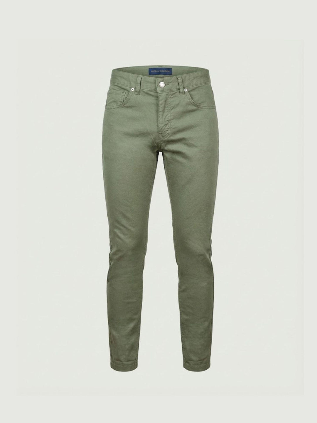Pantalone cinque tasche in cotone salvia 7607GB SALVIA ANDREA MORANDO 