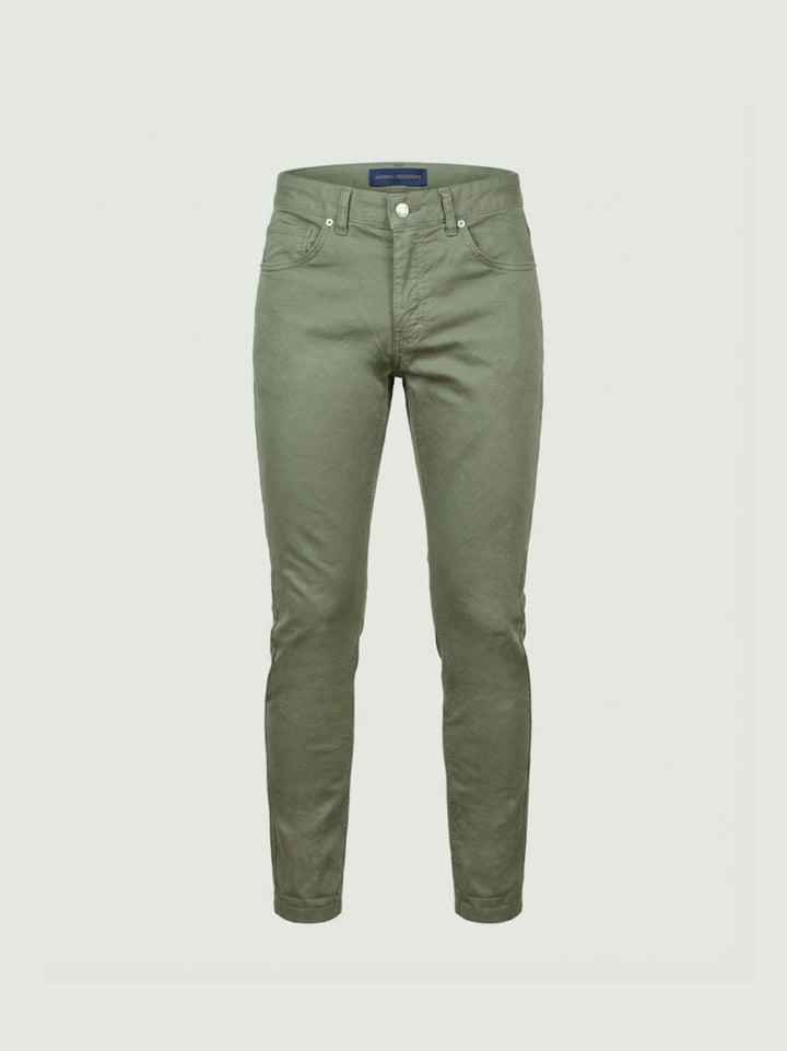 Pantalone cinque tasche in cotone salvia 7607GB SALVIA ANDREA MORANDO 