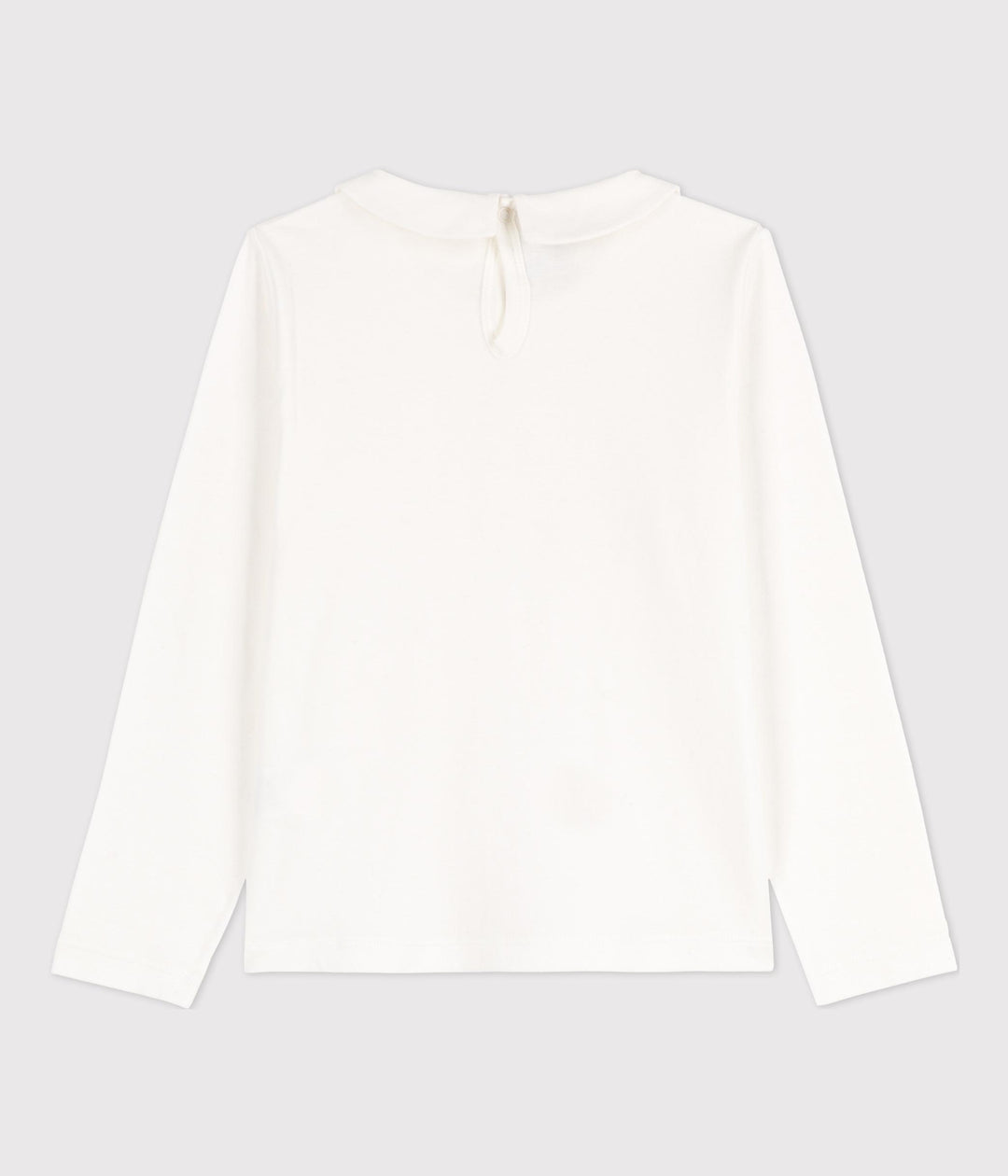 T-shirt maniche lunghe in cotone bambina A05FX 02 PETIT BATEAU 