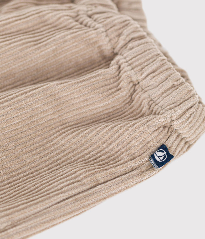 Pantaloni in velluto beige A0B10 04 PETIT BATEAU 